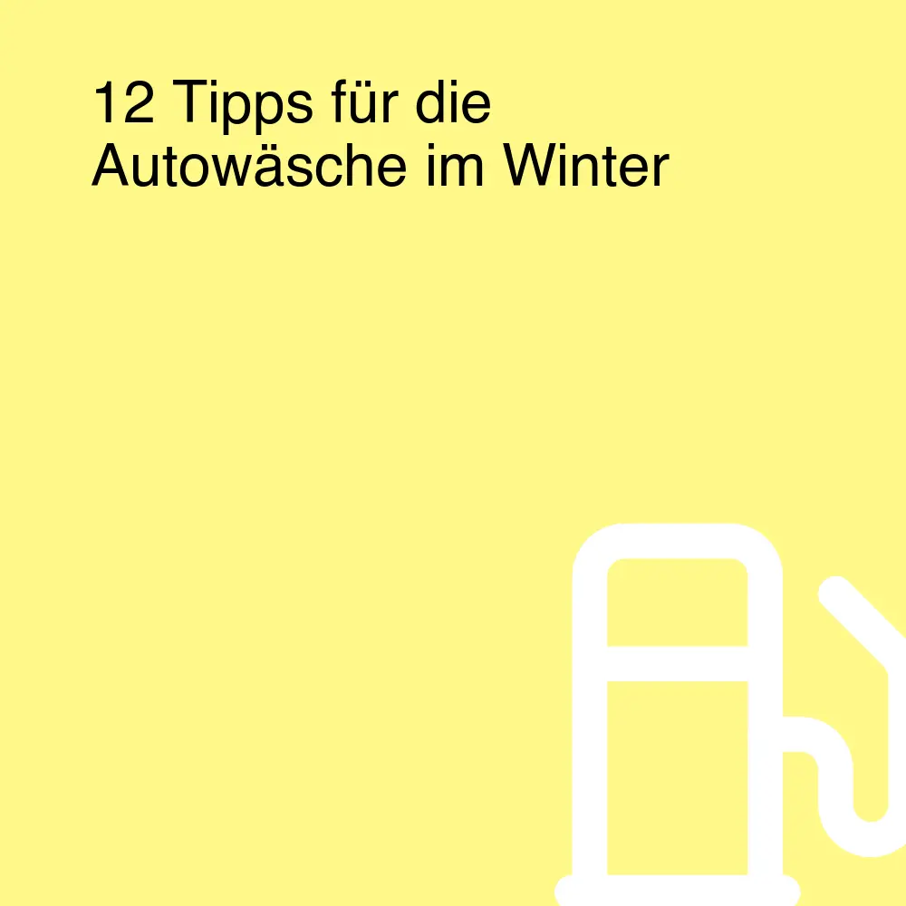 12 Tipps für die Autowäsche im Winter 12 Tipps für die Autowäsche im Winter