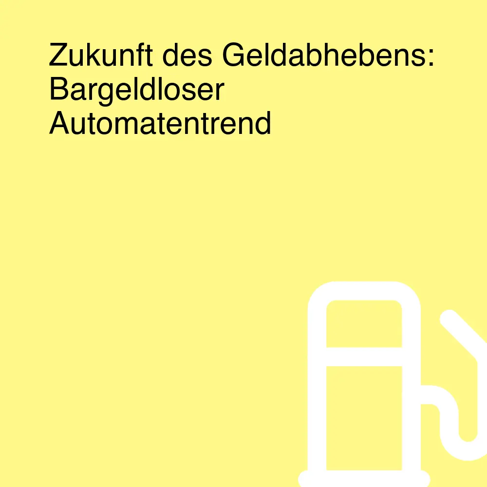 Zukunft des Geldabhebens: Bargeldloser Automatentrend Zukunft des Geldabhebens: Bargeldloser Automatentrend