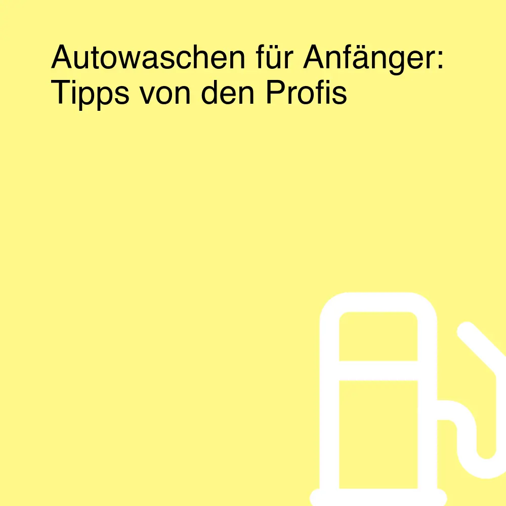 Autowaschen für Anfänger: Tipps von den Profis Autowaschen für Anfänger: Tipps von den Profis