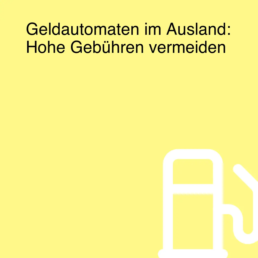 Geldautomaten im Ausland: Hohe Gebühren vermeiden