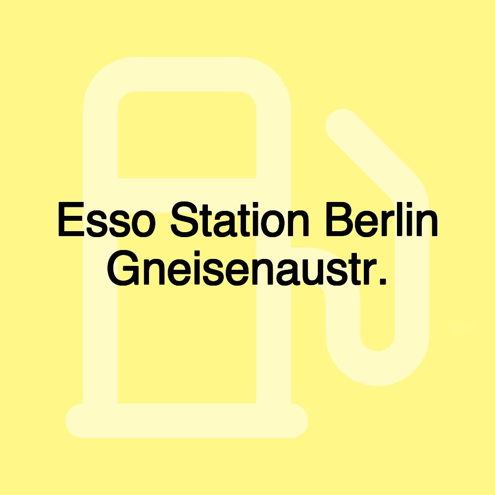 Esso Station Berlin Gneisenaustr.