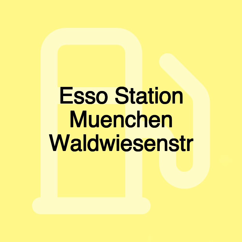 Esso Station Muenchen Waldwiesenstr