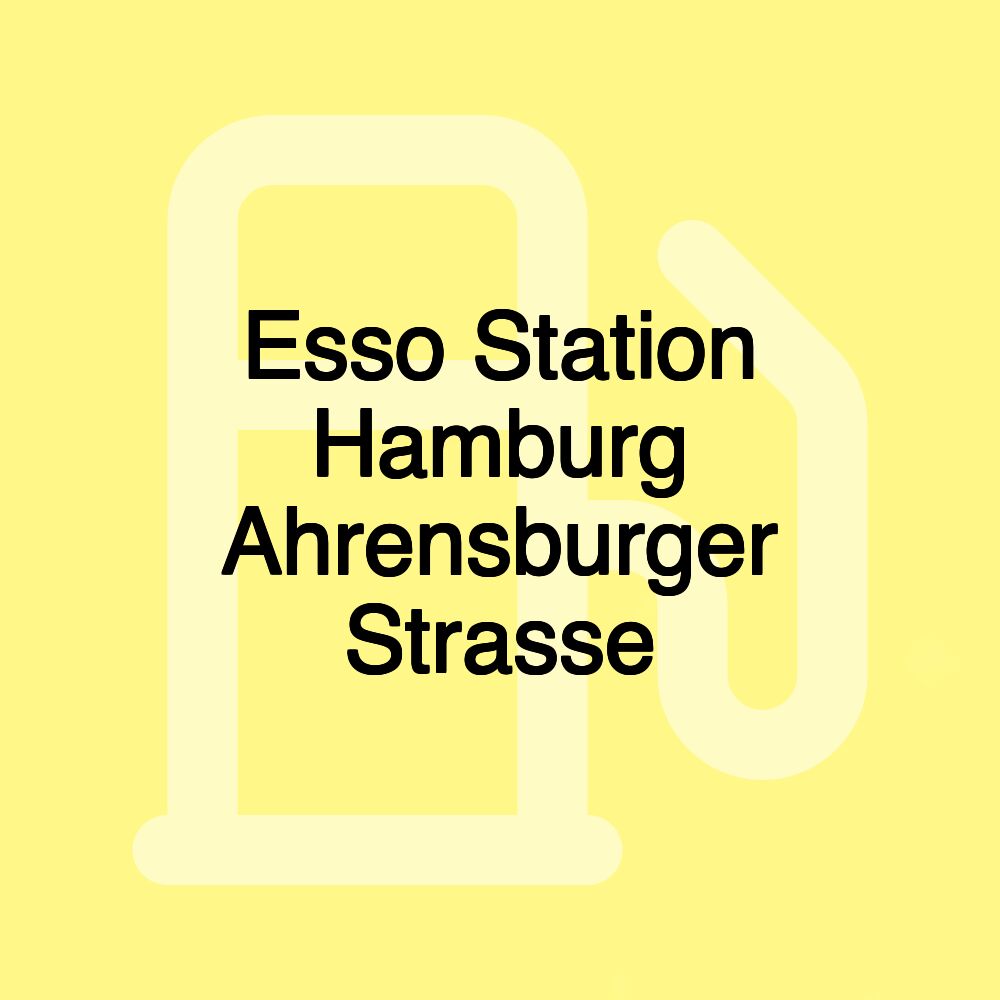 Esso Station Hamburg Ahrensburger Strasse