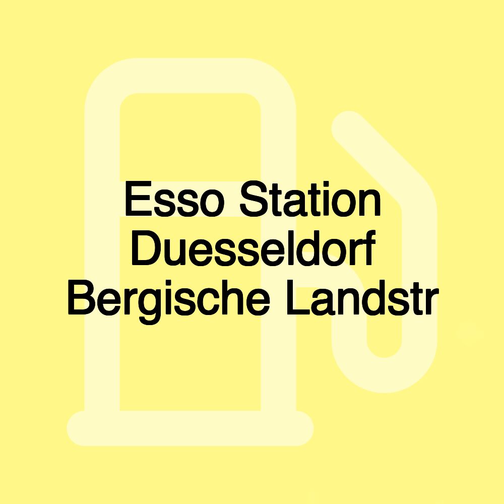 Esso Station Duesseldorf Bergische Landstr