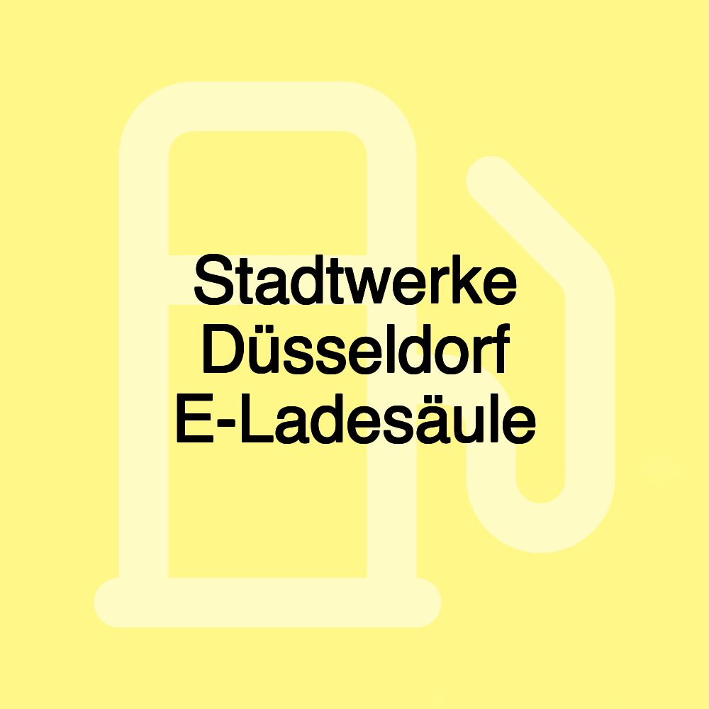 Stadtwerke Düsseldorf E-Ladesäule