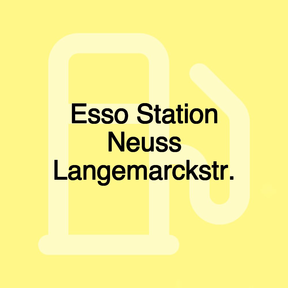 Esso Station Neuss Langemarckstr.