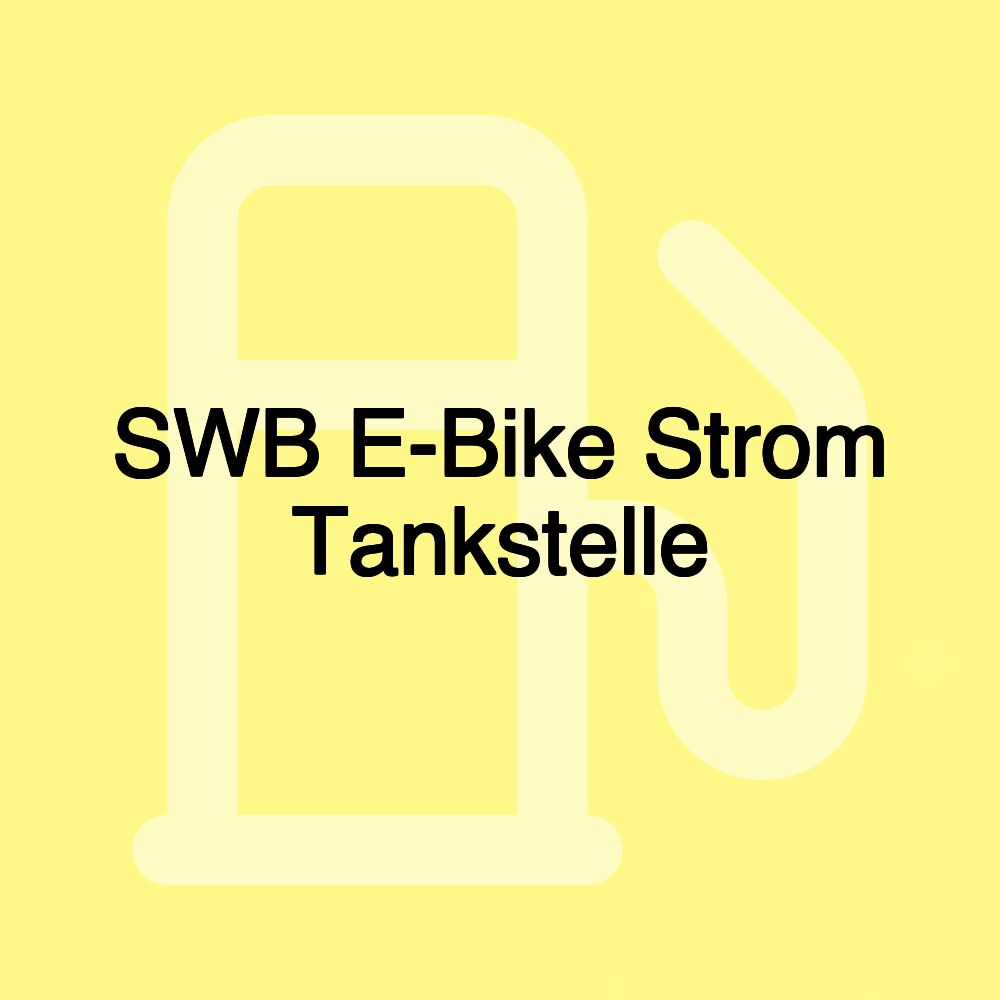 SWB E-Bike Strom Tankstelle