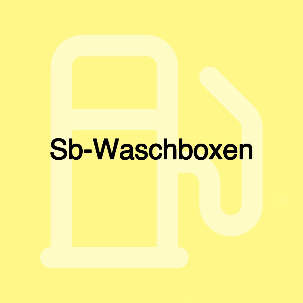 Sb-Waschboxen