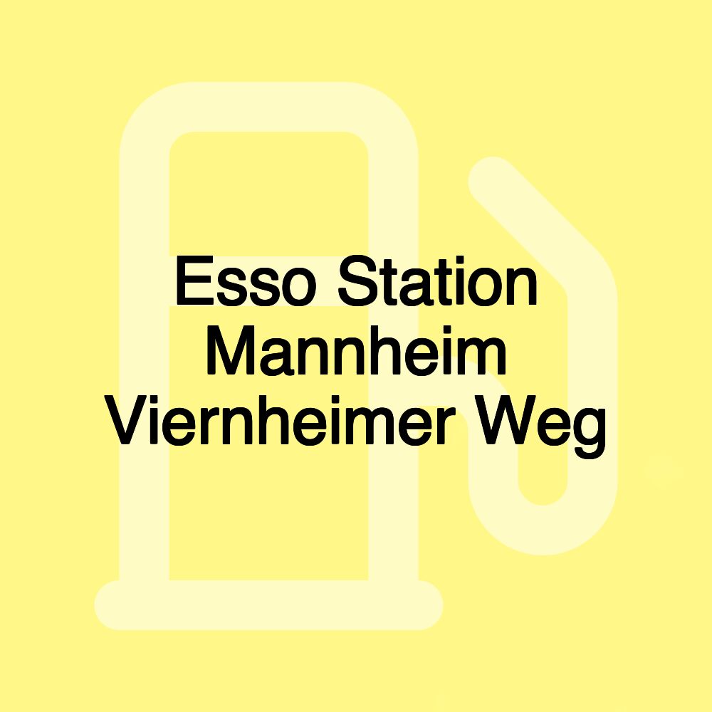 Esso Station Mannheim Viernheimer Weg