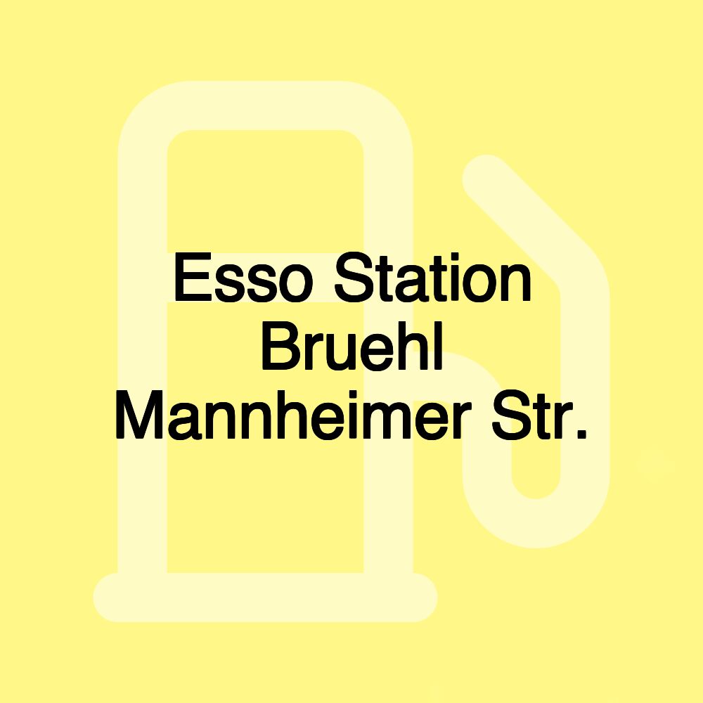 Esso Station Bruehl Mannheimer Str.