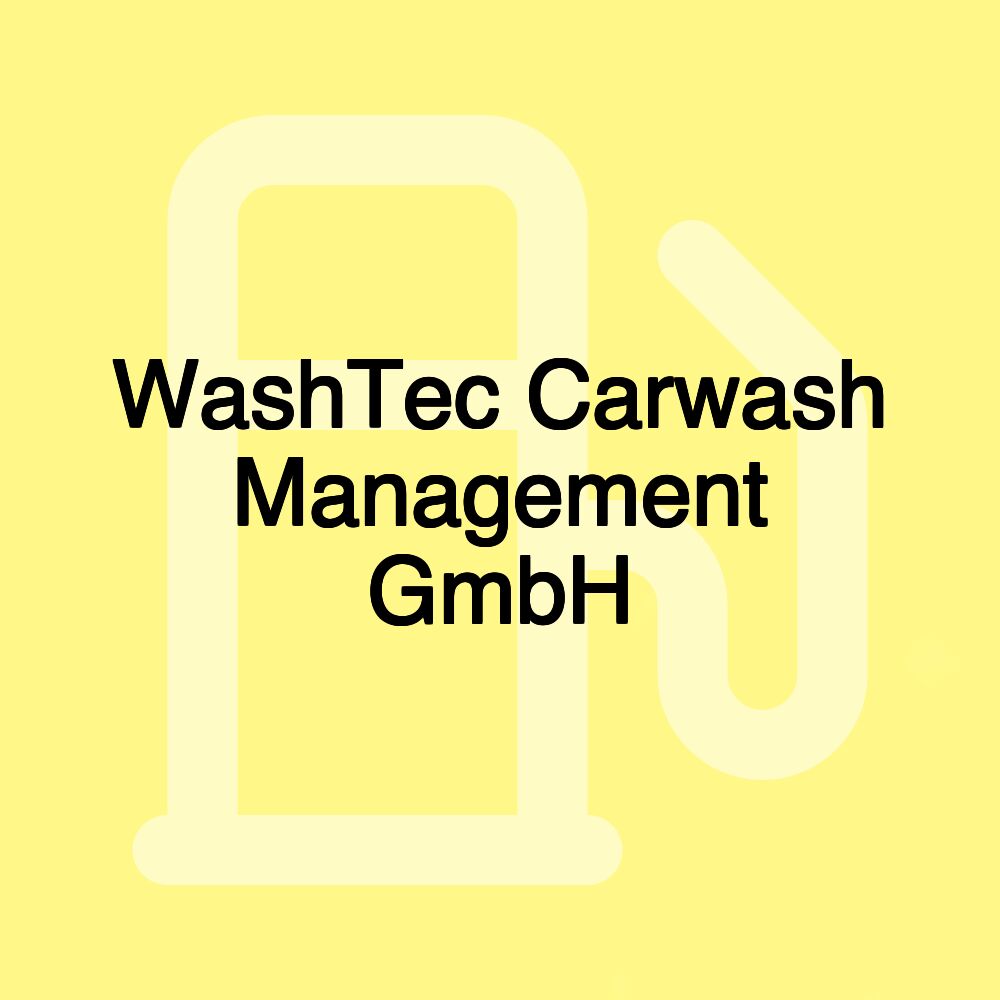 WashTec Carwash Management GmbH