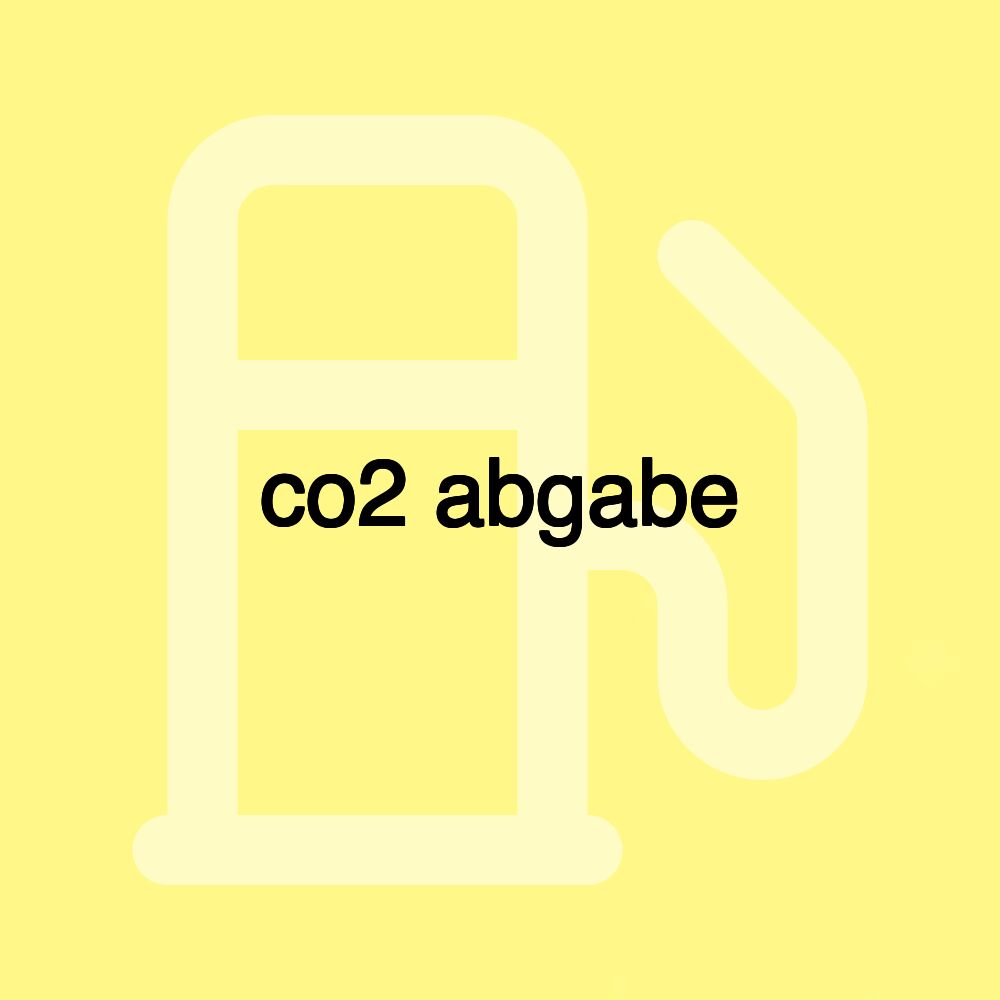 co2 abgabe