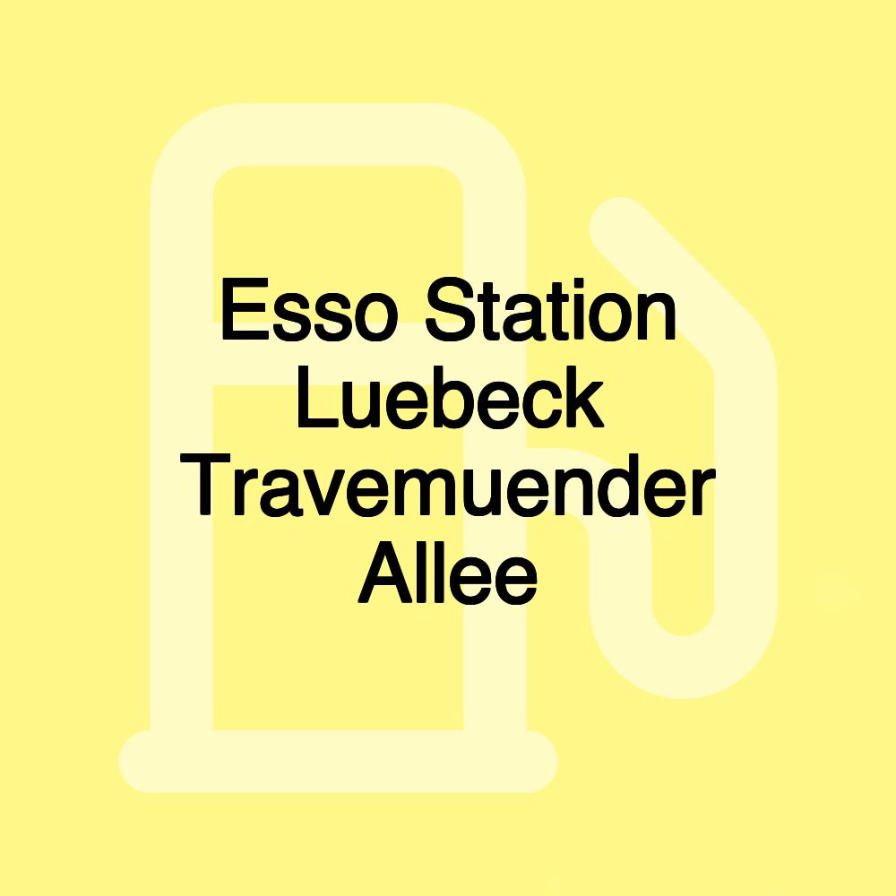 Esso Station Luebeck Travemuender Allee