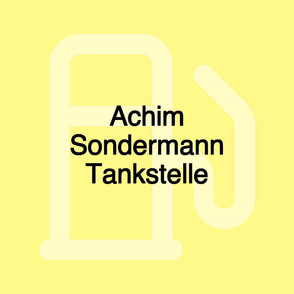 Achim Sondermann Tankstelle