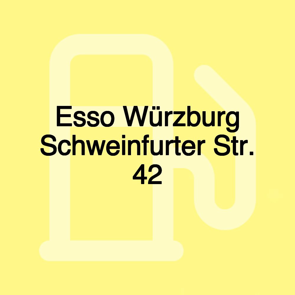 Esso Würzburg Schweinfurter Str. 42