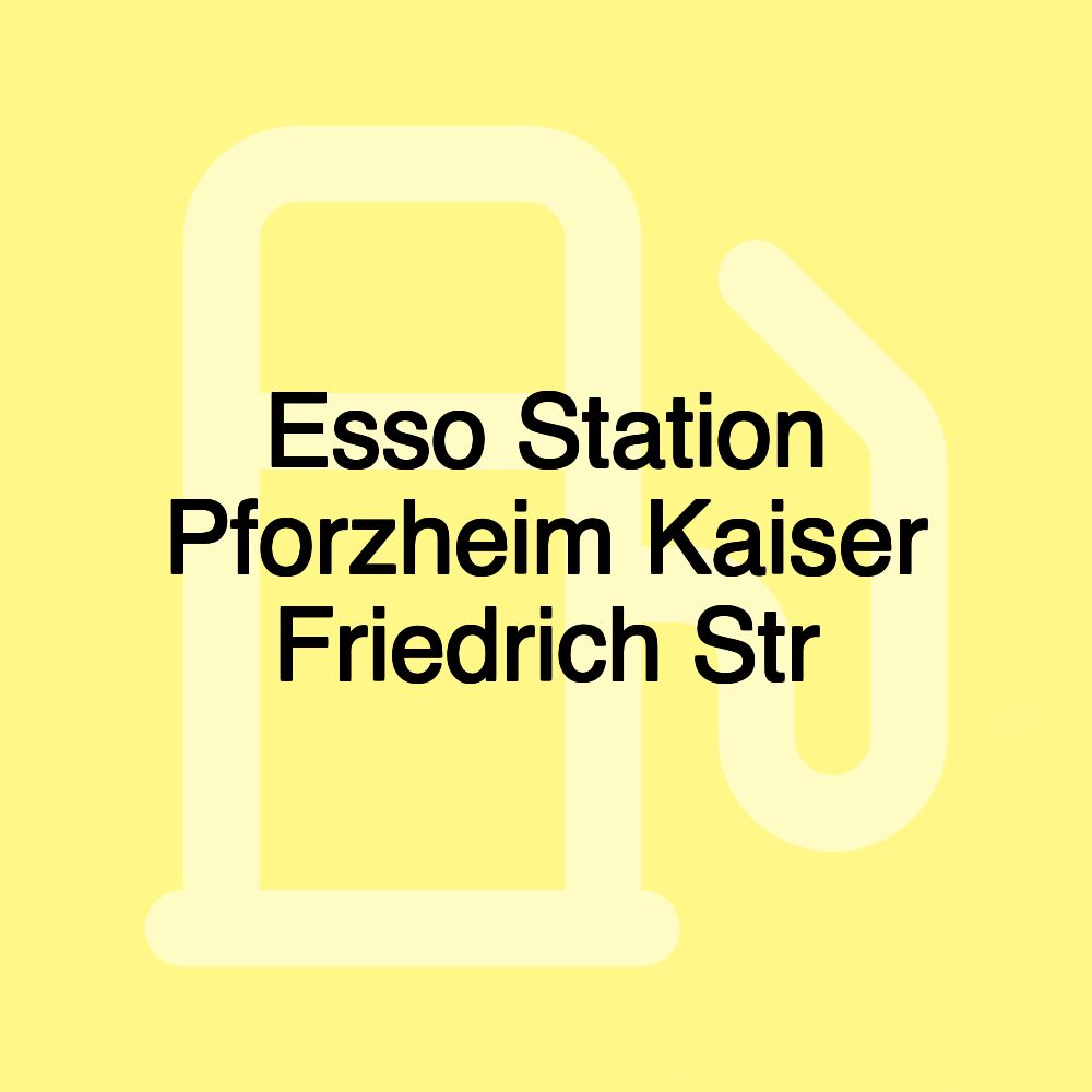 Esso Station Pforzheim Kaiser Friedrich Str