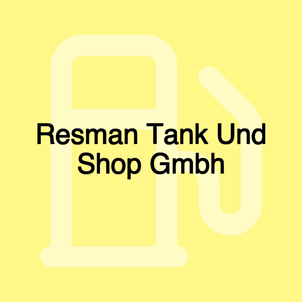 Resman Tank Und Shop Gmbh