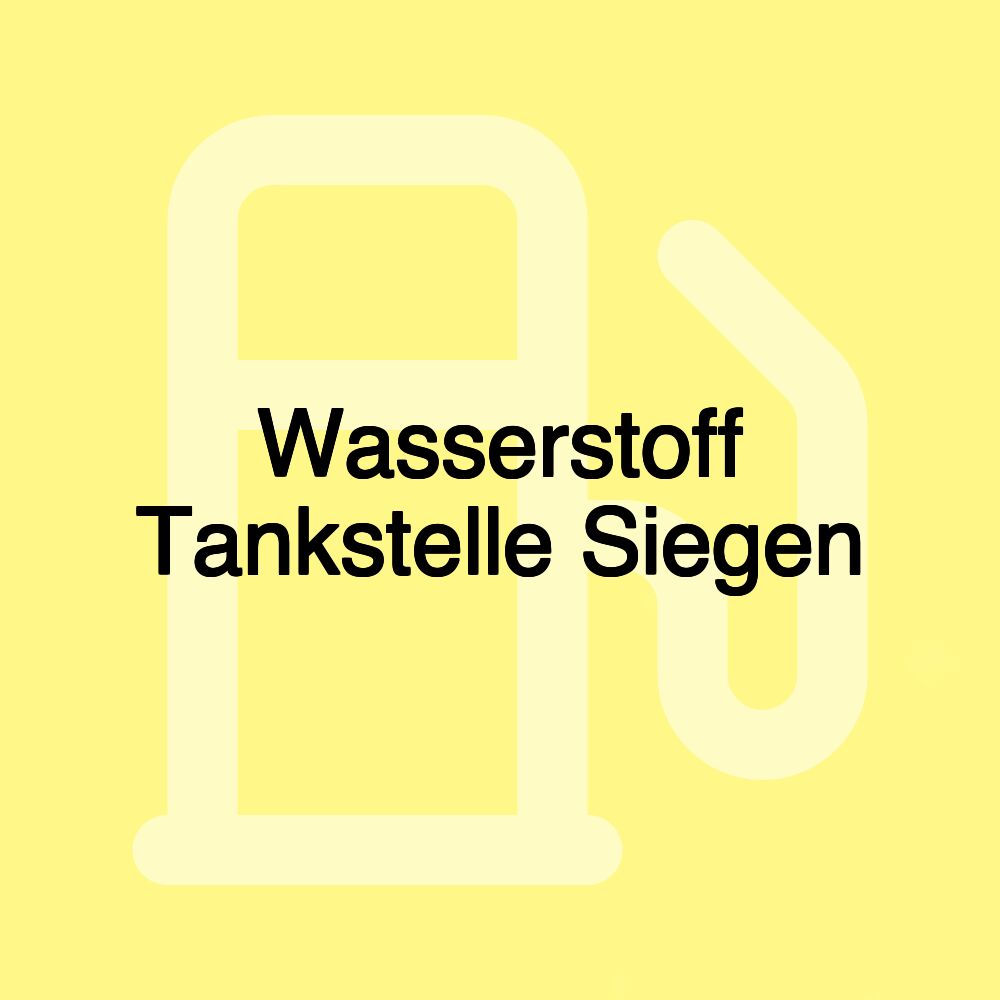 Wasserstoff Tankstelle Siegen