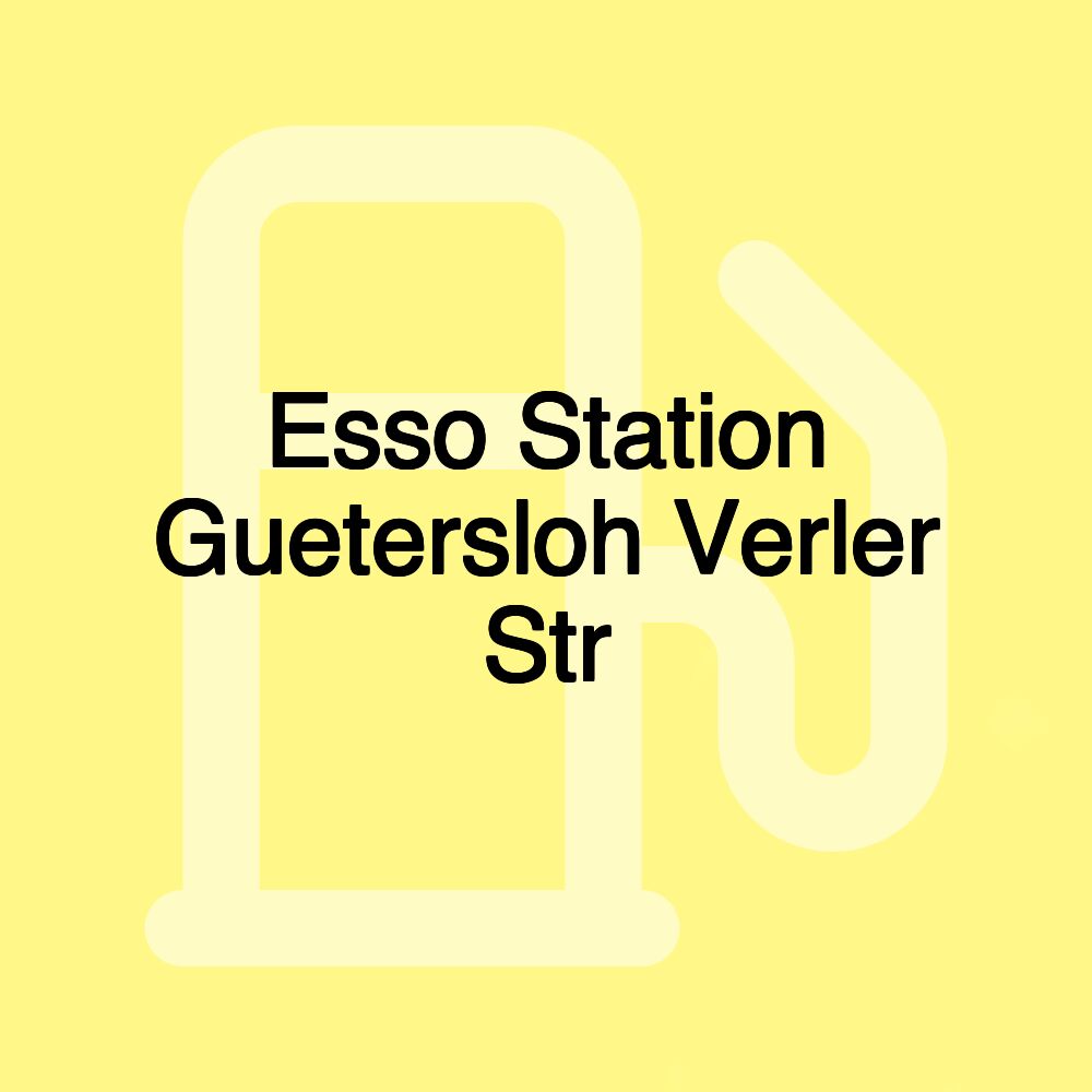 Esso Station Guetersloh Verler Str