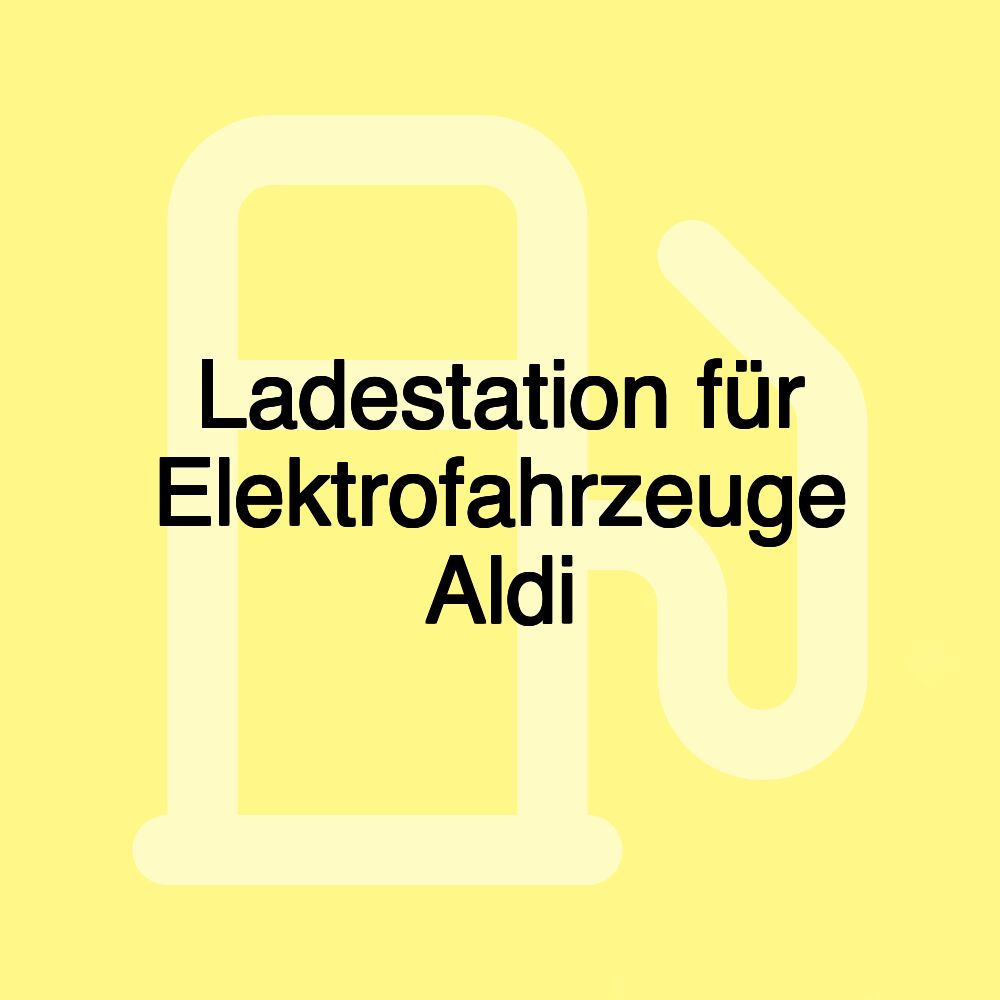 Ladestation für Elektrofahrzeuge Aldi