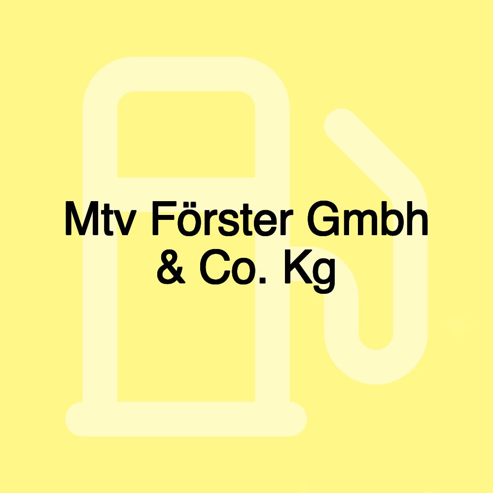 Mtv Förster Gmbh & Co. Kg