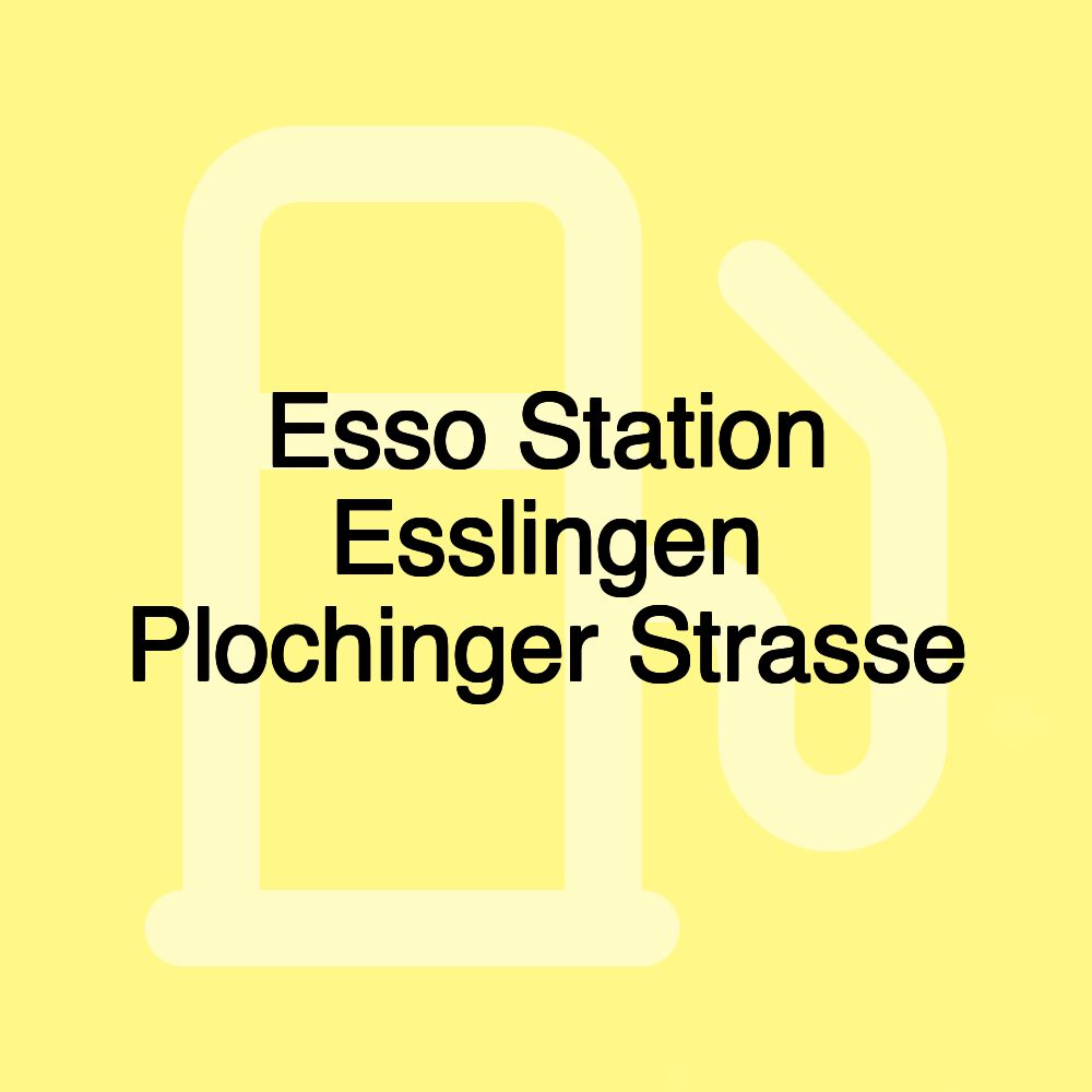 Esso Station Esslingen Plochinger Strasse