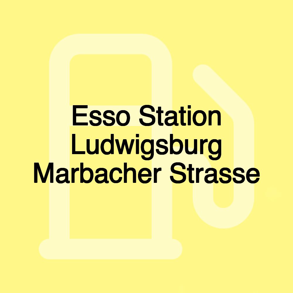 Esso Station Ludwigsburg Marbacher Strasse