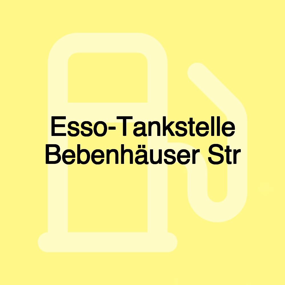 Esso-Tankstelle Bebenhäuser Str