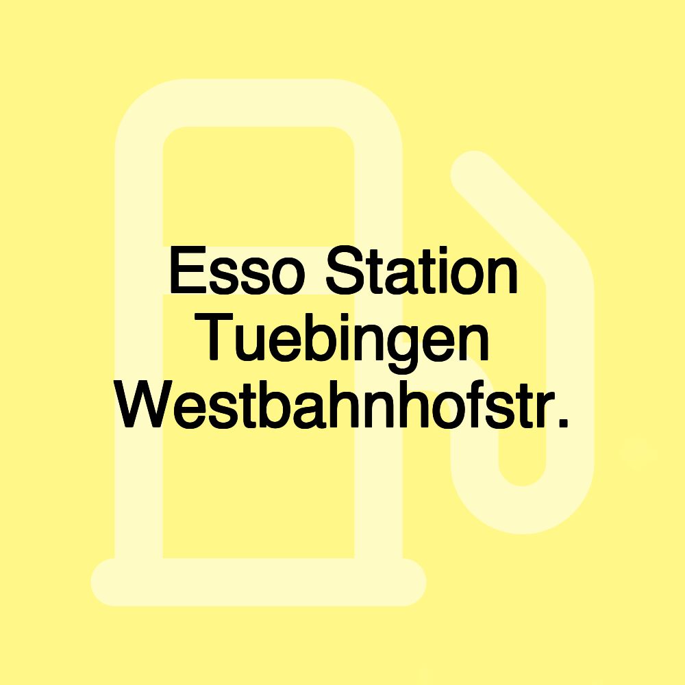 Esso Station Tuebingen Westbahnhofstr.