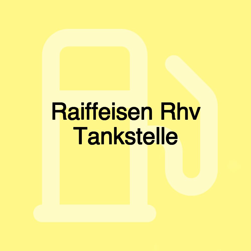 Raiffeisen Rhv Tankstelle