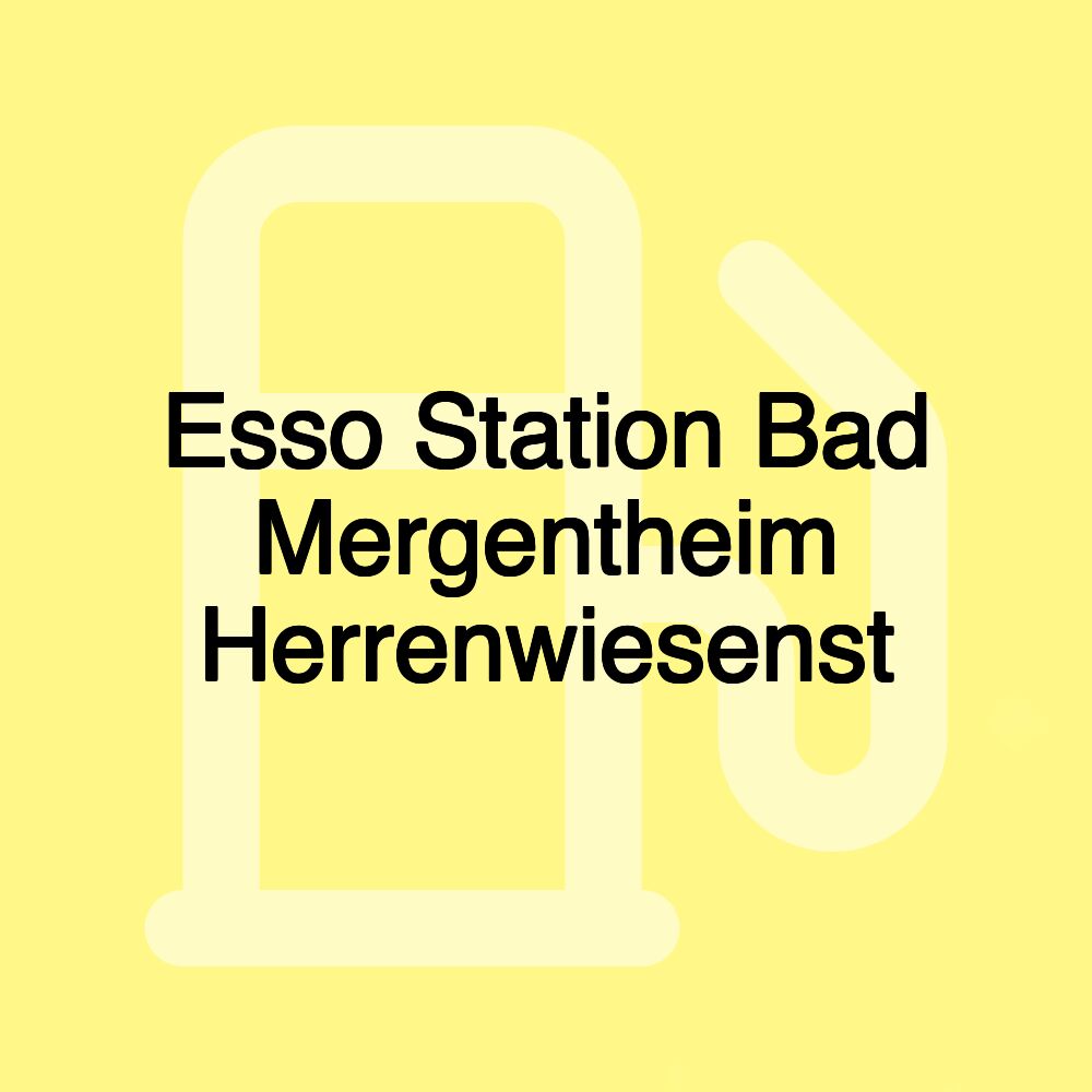 Esso Station Bad Mergentheim Herrenwiesenst