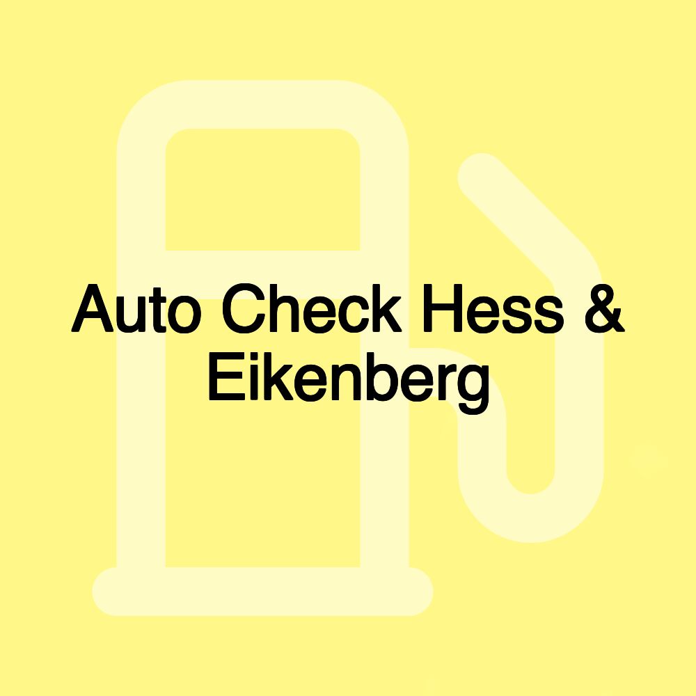 Auto Check Hess & Eikenberg