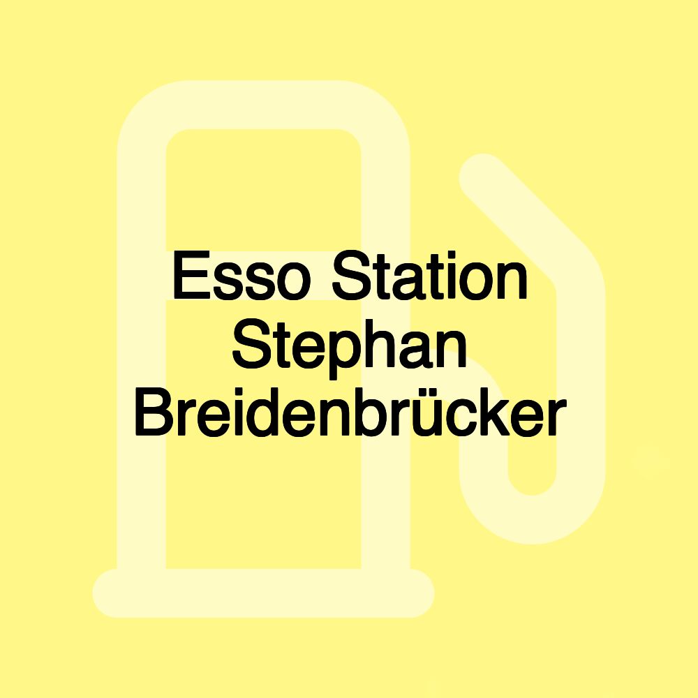 Esso Station Stephan Breidenbrücker