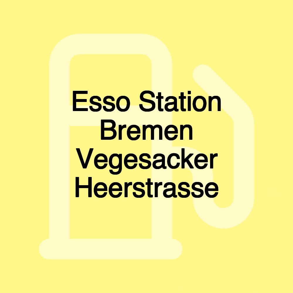 Esso Station Bremen Vegesacker Heerstrasse