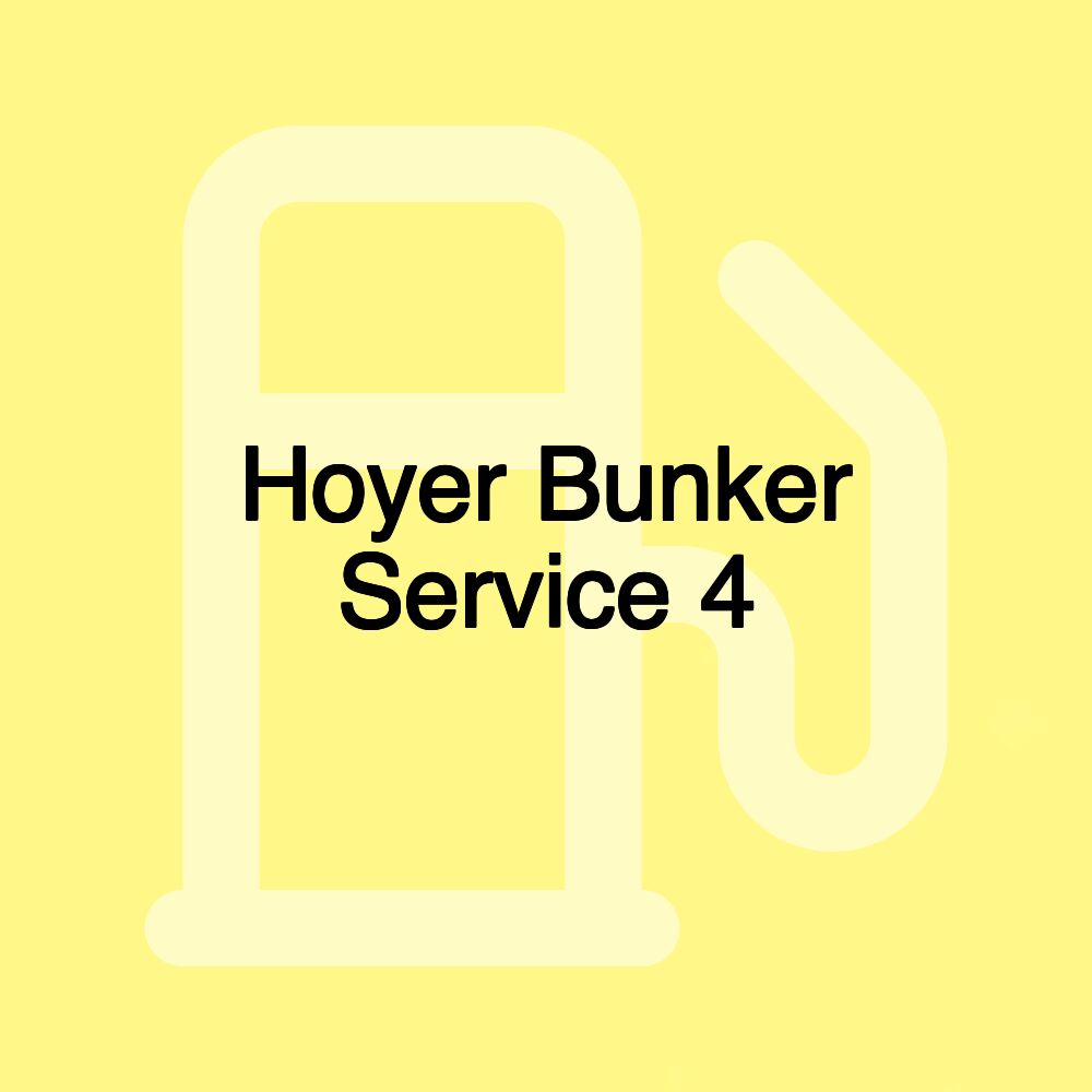 Hoyer Bunker Service 4