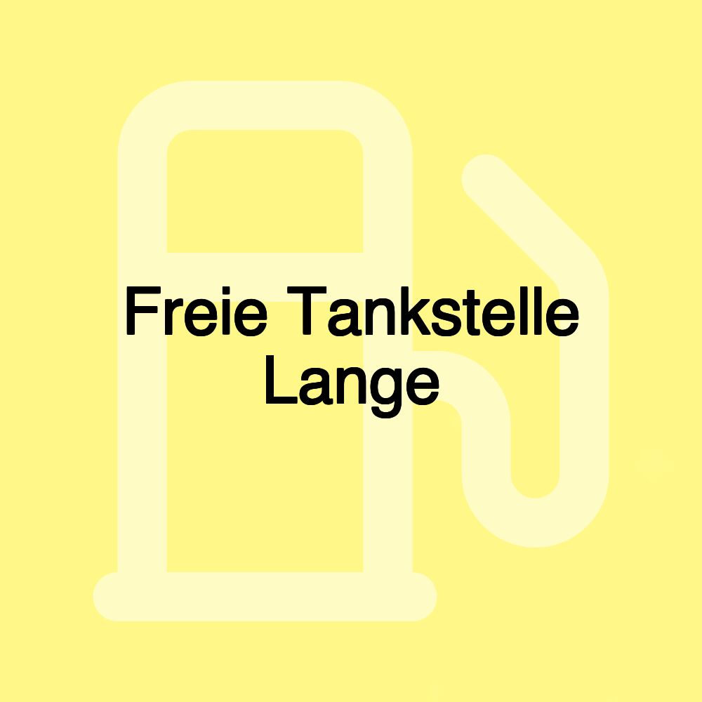 Freie Tankstelle Lange