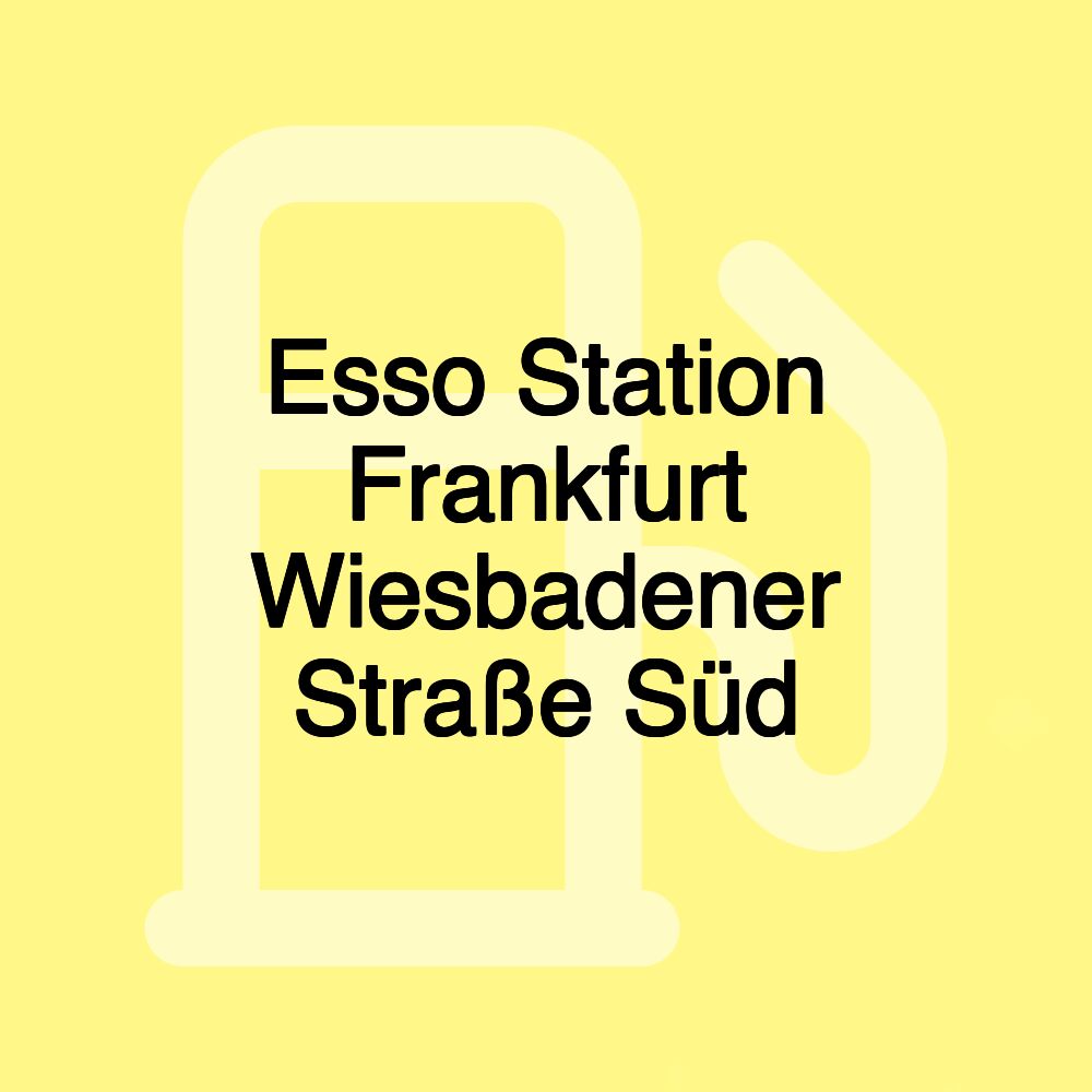 Esso Station Frankfurt Wiesbadener Straße Süd