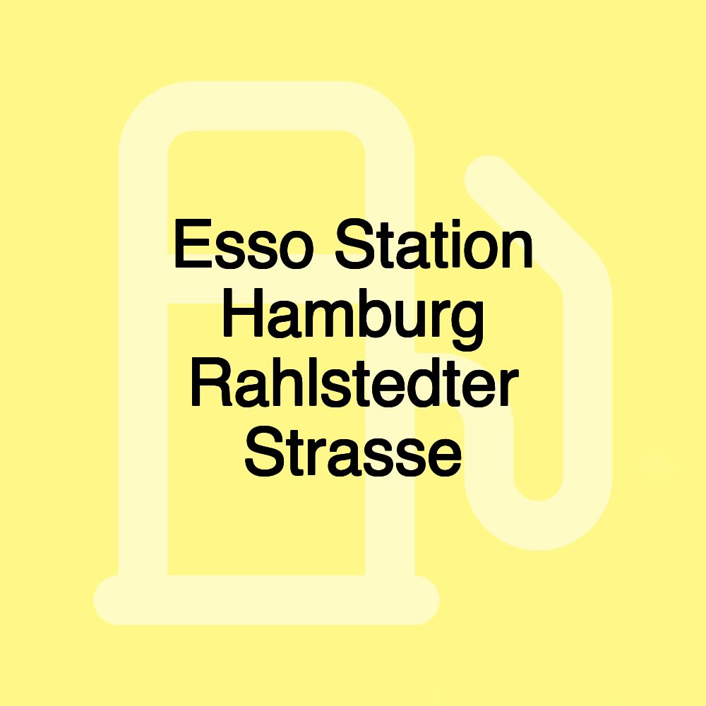 Esso Station Hamburg Rahlstedter Strasse