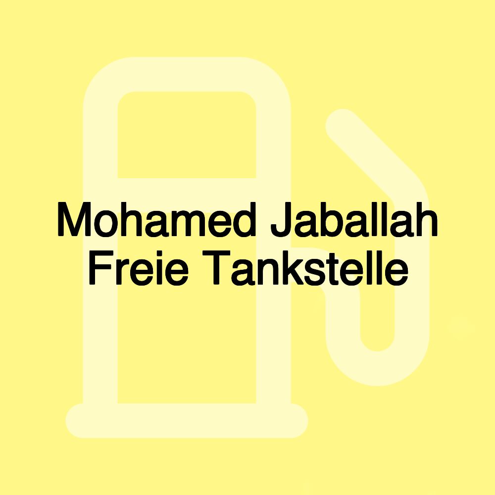 Mohamed Jaballah Freie Tankstelle