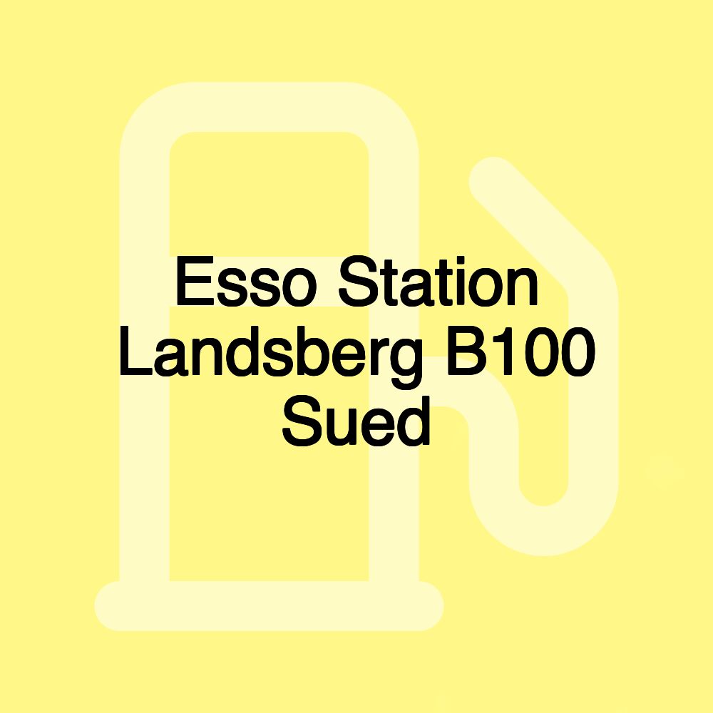 Esso Station Landsberg B100 Sued