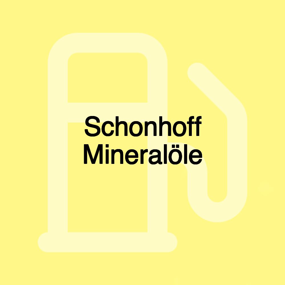 Schonhoff Mineralöle