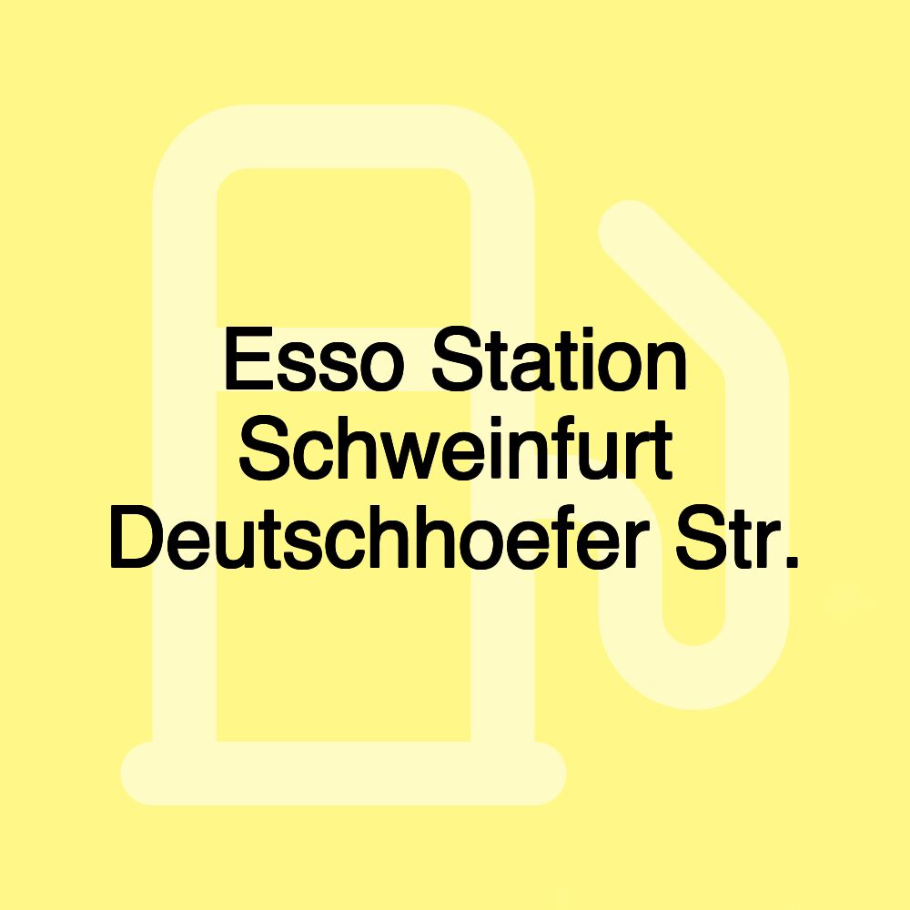 Esso Station Schweinfurt Deutschhoefer Str.