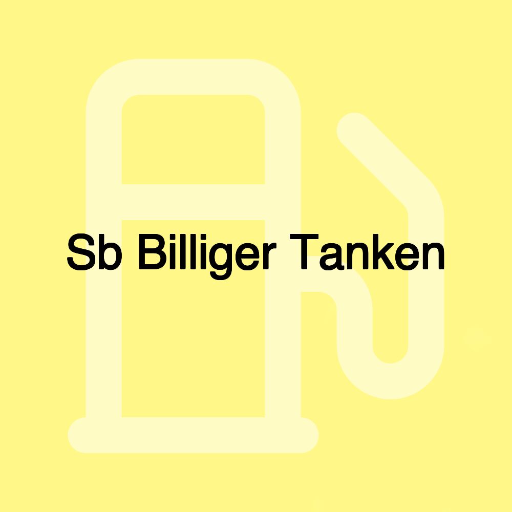 Sb Billiger Tanken