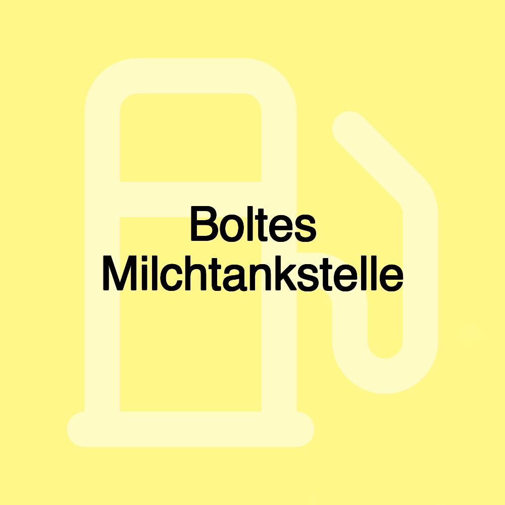 Boltes Milchtankstelle