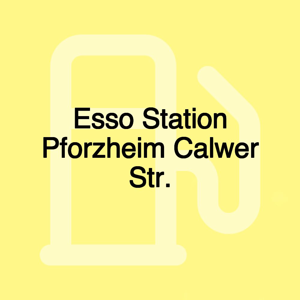 Esso Station Pforzheim Calwer Str.