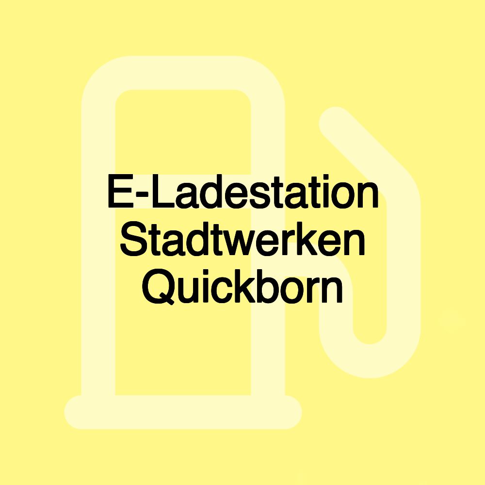 E-Ladestation Stadtwerken Quickborn