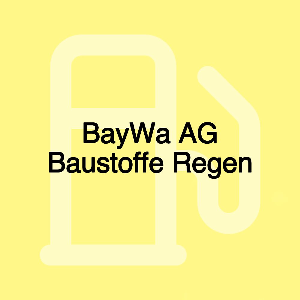 BayWa AG Baustoffe Regen