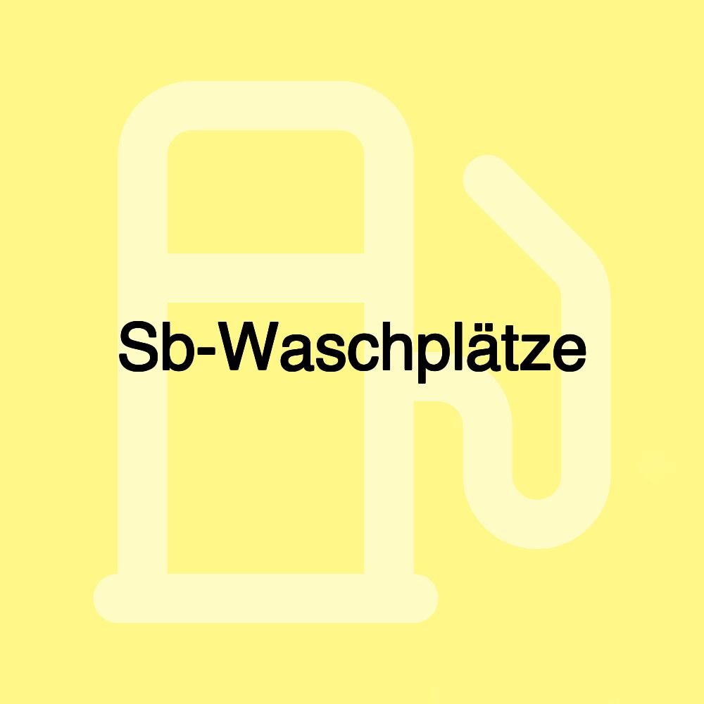 Sb-Waschplätze