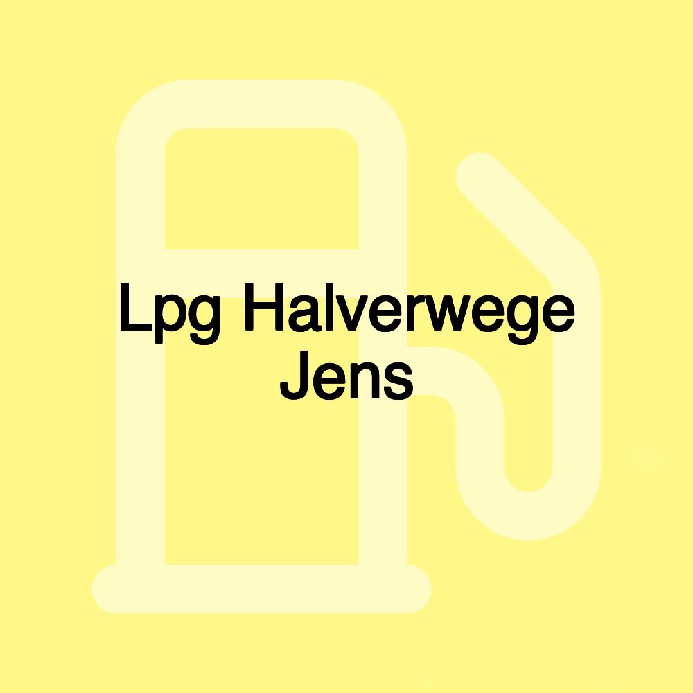 Lpg Halverwege Jens