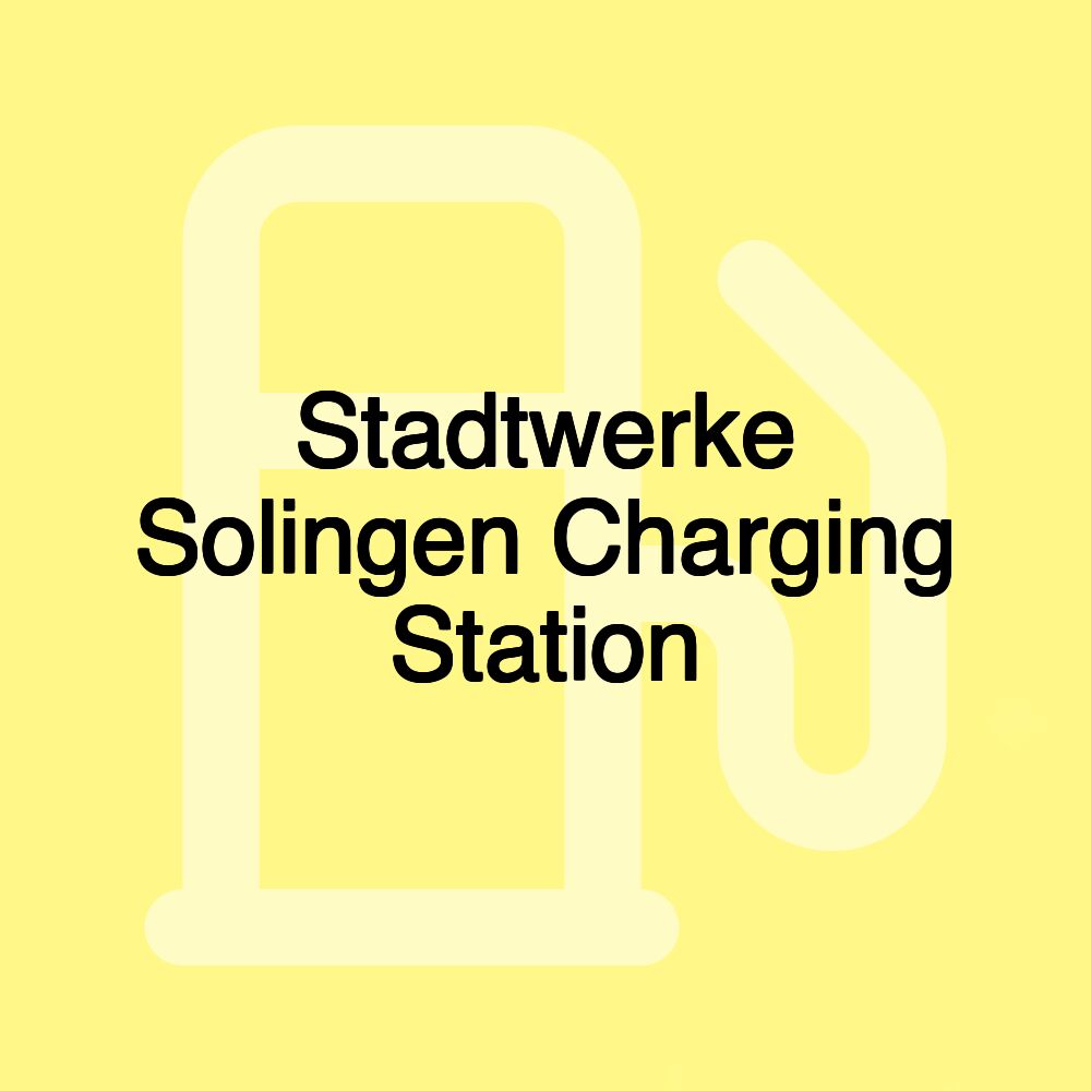 Stadtwerke Solingen Charging Station